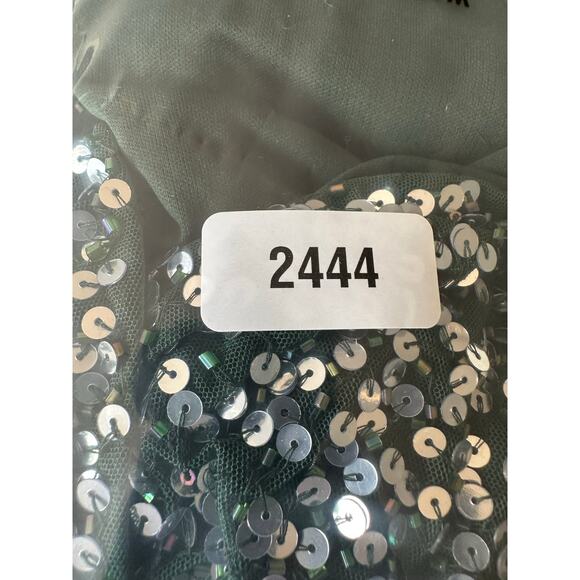 Mac Duggal 5489 Green Sequin Gown NWT Size 6 - Picture 13 of 13